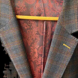 Giovanni Bresciani Men's Italian Wool Sport Coat Size 42 Slim Fit — Made in Ital